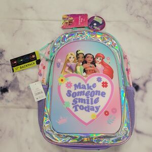 Disney Princesses Iridescent Light Up Girls Backpack